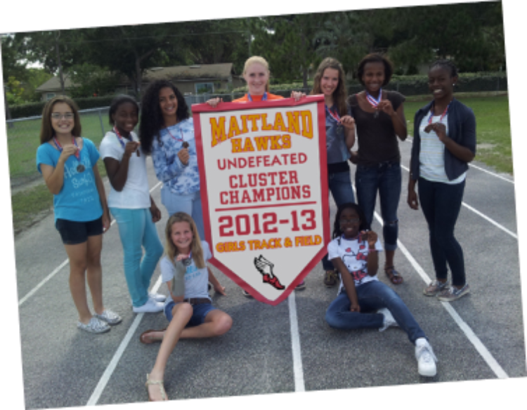 MMS Girls' undefeated Cluster Champs 2012-13 small.jpg